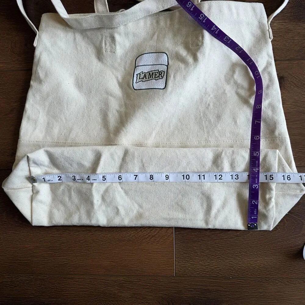 La Mer Canvas Tote Reusable Shopping Bag 14
